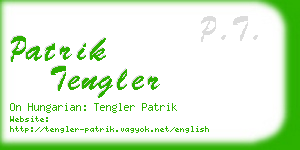 patrik tengler business card